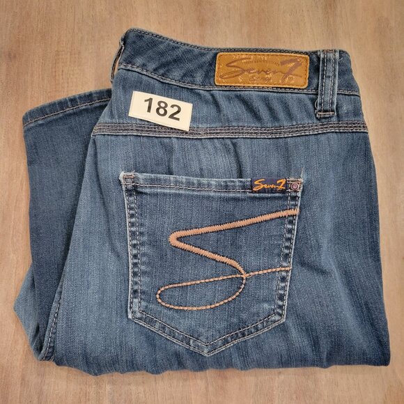 Seven 7 Legging Booty Shaper Jeans Dark Wash Womens Sz 14 - Picture 11 of 11